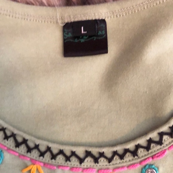 Sage green Tee - Picture 2 of 8